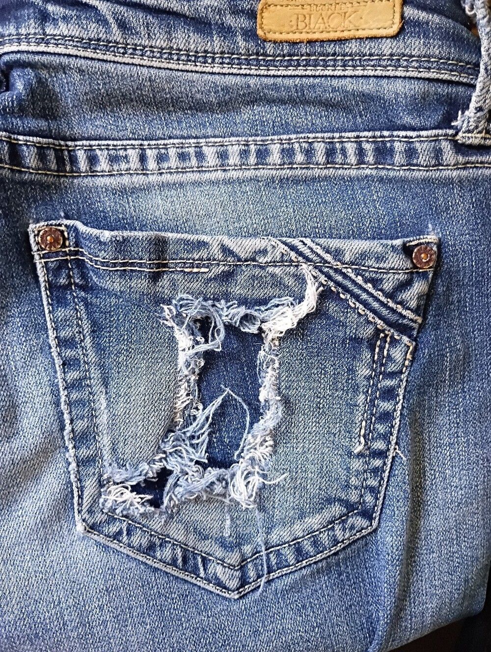 The Buckle Black Fit No. 53 Boot Stretch Jeans Size 27 X 34 Festival Concert - Picture 5 of 7